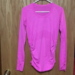 lululemon athletica Tops - Size 8 bright pink lulu lemon long sleeve lululemon athletica Tops - Size 8 bright pink lulu lemon long sleeve